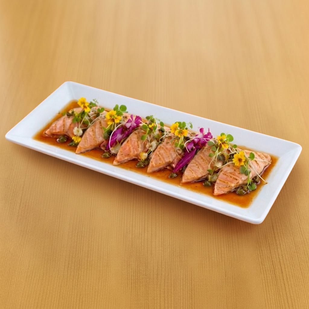 Salmon with Citrus Truffle (6pc).