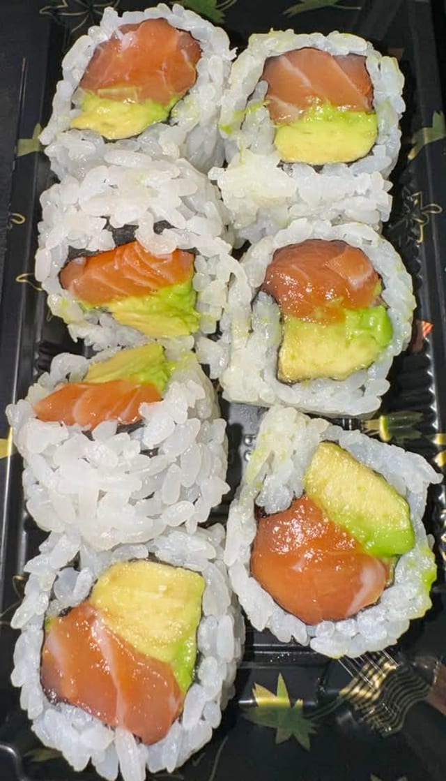 Salmon Avocado Hand Roll.