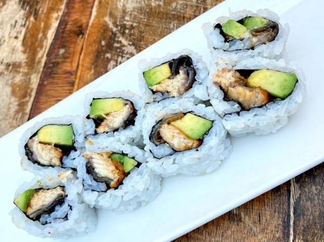 Eel Avocado Hand Roll.