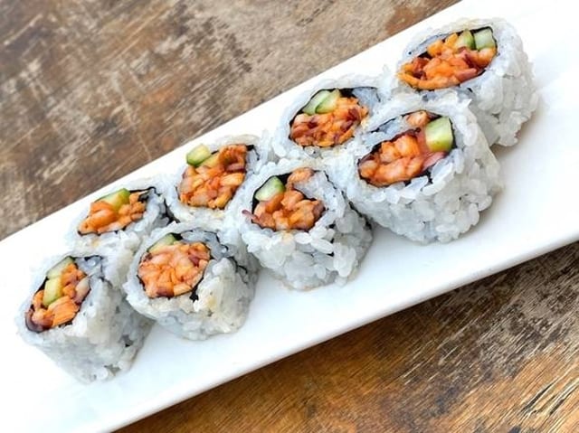 Spicy Octopus Hand Roll.