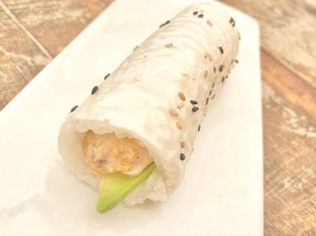 Blue Crab & Avocado Hand Roll.