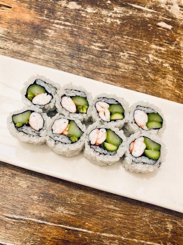 Shrimp & Asparagus Hand Roll.
